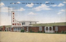 Ritz Motel Dallas, TX Postcard Postcard Postcard