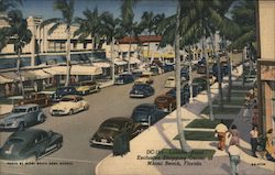 Lincoln Road - Exclusive Shopping Center of Miami Beach, Florida Postcard