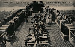 Promenade Roof Garden, RCA Building Postcard