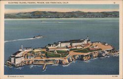 Alcatraz Island Federal Prison Postcard