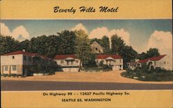 Beverly Hills Motel Seattle, WA Postcard Postcard Postcard
