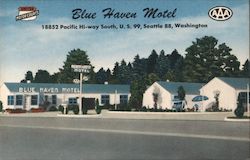 Blue Haven Motel Postcard