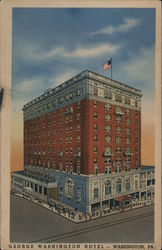 George Washington Hotel Community Owned And Operated 210 Rooms and All With Bath Fire Proof Pioneer Grill Pennsylvania Postcard  Postcard