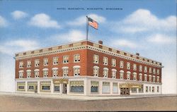 Hotel Marinette Wisconsin Postcard Postcard Postcard