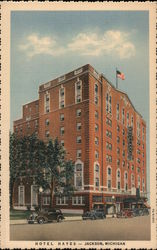 Hotel Hayes Jackson, MI Postcard Postcard Postcard