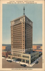 Hotel Thomas Jefferson Birmingham, AL Postcard Postcard Postcard