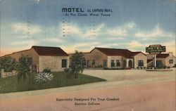 Motel El Camino Rea'l at the Circle, Waco, Texas Postcard Postcard Postcard