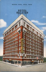 Raleigh Hotel Waco, TX Postcard Postcard Postcard