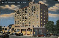 The Blue Bonnet Hotel, Kerrville, Texas Postcard