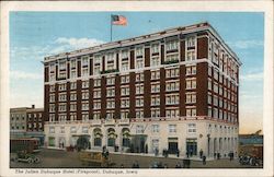 The Julien Dubuque Hotel (Fireproof) Iowa Postcard Postcard Postcard