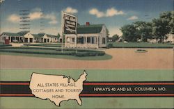All State Village, Cottages and Tourist Home Postcard
