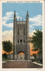 Memorial Tower, University of Missouri Postcard