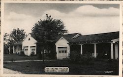 All States Village Hotel Postcard