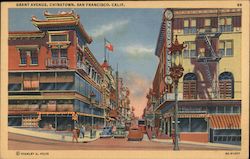 Grant Avenue Chinatown Postcard