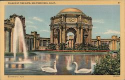 Palace of Fine Arts - P.P.I.E. Postcard