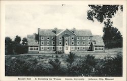 Bennett Hall, A Dormitory For Women, Lincoln University Postcard