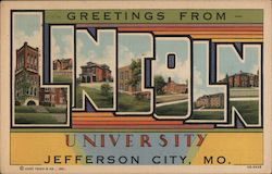 Greetings from Lincoln University Postcard