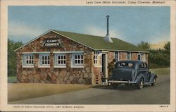 Lyon Gate - Main Entrance Camp Crowder Postcard