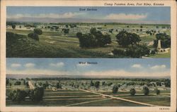 Camp Funston Area Fort Riley, KS Postcard Postcard Postcard