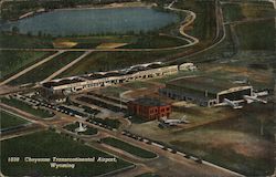 Cheyenne Transcontinental Airport Postcard