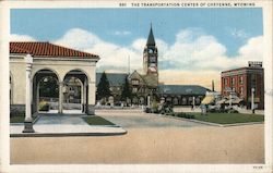 The Transportation Center of Cheyenne, Wyoming Postcard