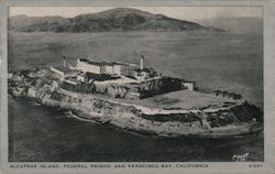 Alcatraz Island, Federal Prison, San Francisco Bay California Postcard Postcard Postcard