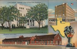 Views of Childress, Texas Postcard Postcard Postcard