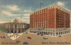 South Station, Hotel Essex, 400 Outside Rooms, Moderate Rates Postcard
