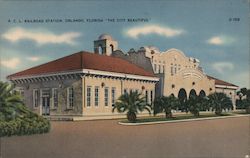 A.C.L. Railroad Station Postcard