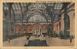 Main Concourse, Pennsylvania Station Postcard