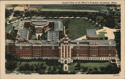 Ariel View of St. Mary's Hospital Postcard