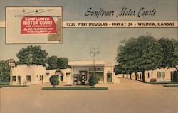 Sunflower Motor Courts Postcard