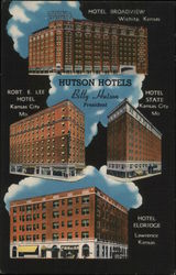 Hutson Hotels Kansas Postcard Postcard Postcard