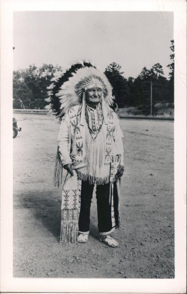 John Bosin's Father, Indian Chief Cheyenne Native Americana