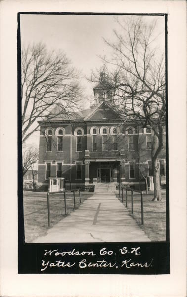 Woodson County Court House Yates Center Kansas H.B. Rood Photo