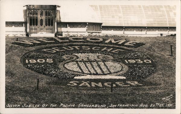 Silver Jubilee of the Pacific Sängerbund - August 21-25, 1930 San Francisco California