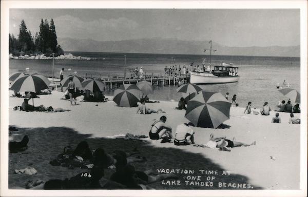 Vacation Time at One of Lake Tahoe's Beaches California
