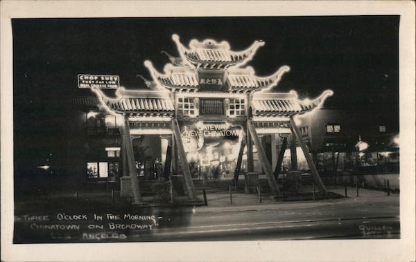 Three O'Clock in the Morning, Chinatown on Broadway Los Angeles California