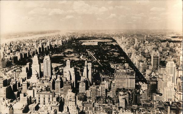 Rockefeller Center View of the Hudson River, Central Park New York