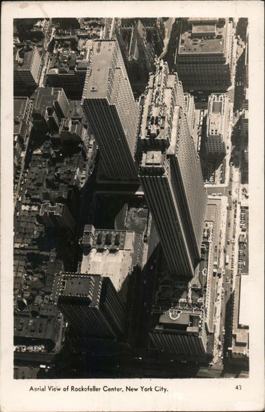 Aerial View of Rockefeller Center New York