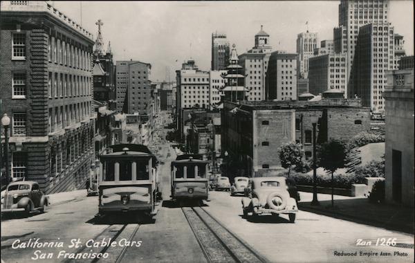 California St. Cable Cars San Francisco