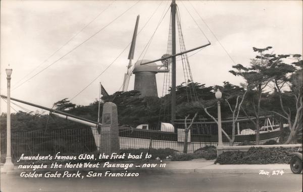 Amundsen's Famous GJOA, The First Boat to Navigate the North West Passage, Golden Gate Park San Francisco