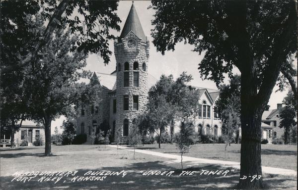 Headquarters Building Under the Tower Fort Riley Kansas