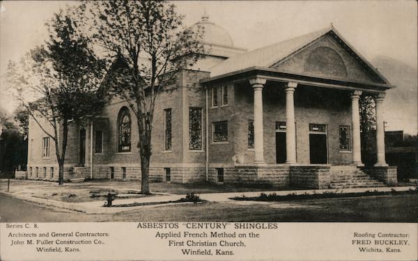 First Christian Church - Asbestos Century Shingles Winfield Kansas