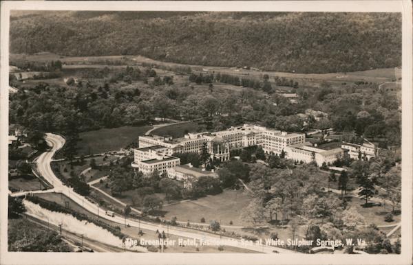 Aerial View of The Greenbrier Hotel White Sulphur Springs West Virginia