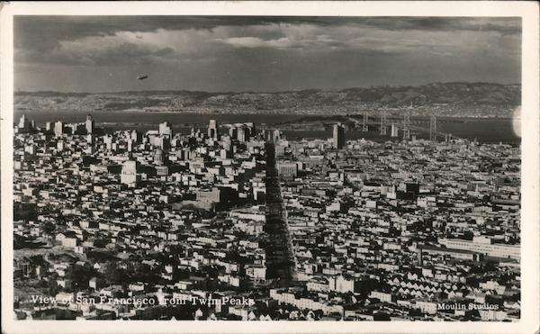View of San Francisco from Twin Peaks California