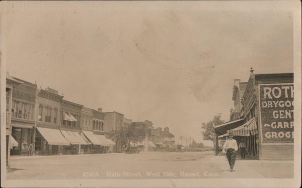 Main Street, West Side Russell Kansas