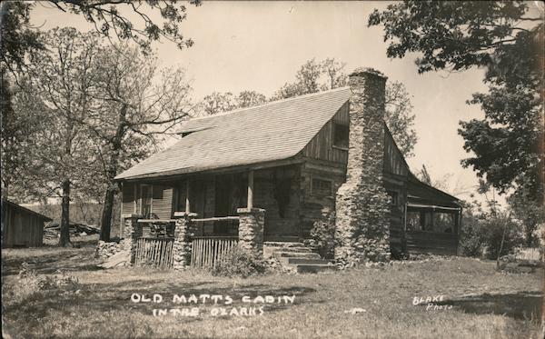 Old Matt's Cabin in the Ozarks Lake Ozark Missouri