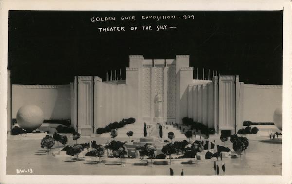 Model - Theater of the Sky, Golden Gate Exposition 1939 San Francisco California