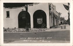 Long Beach Quake March 10, 1933 Postcard